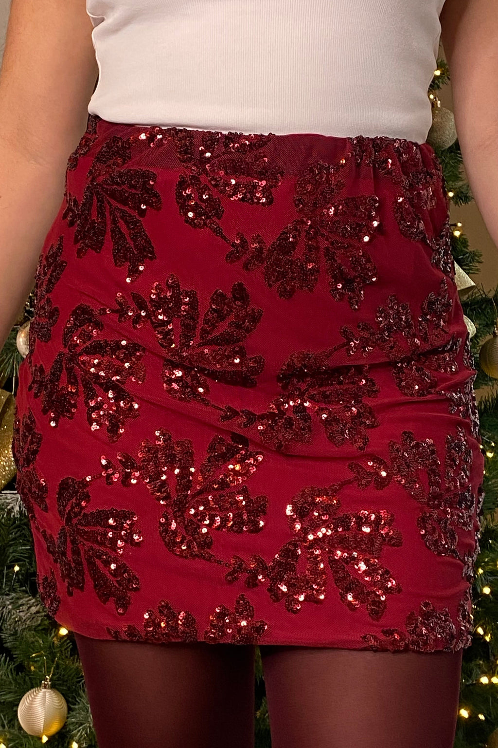 Jupe CÉLESTE Bordeaux