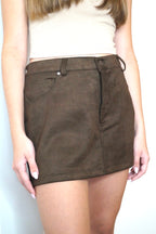 Jupe-Short MAËLYS Marron